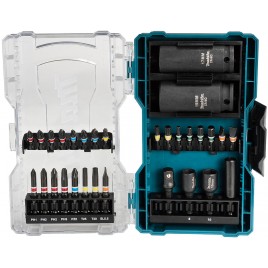 Makita E-07060 Zestaw bitów i kluczy nasadowych, 30 szt.