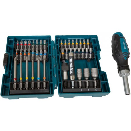 Makita E-25096 Zestaw końcówek wkrętakowych z grzechotką Makita E-25096 Zestaw końcówek wkrętakowych z grzechotką