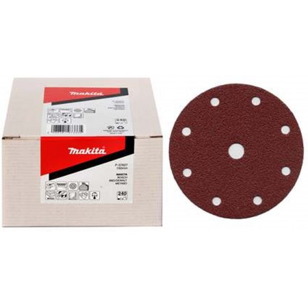 Makita P-37649 Papier ścierny 150mm 6 otworów K400 50szt