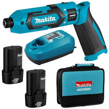 Makita TD022DSE akumulatorowy wkrętak udarowy Li-ion (7,2V/2x1,5Ah) Makita TD022DSE akumulatorowy wkrętak udarowy Li-ion (7,2V/2x1,5Ah)