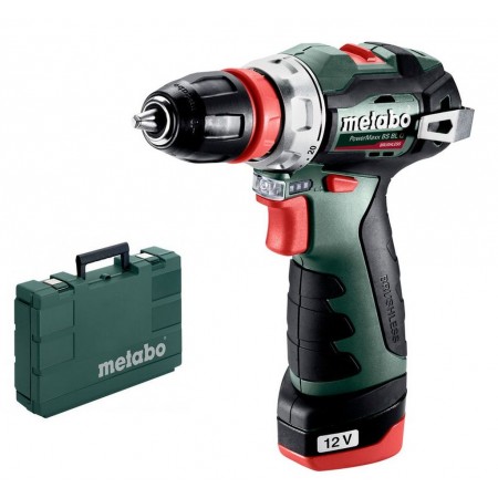 Metabo 601749500 Powermaxx BS BL Q Wiertarko-wkrętarka akumulatorowa 12V 2X2 Ah, Walizka Metabo 601749500 Powermaxx BS BL Q Wiertarko-wkrętarka akumulatorowa 12V 2X2 Ah, Walizka