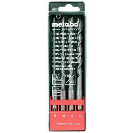 Metabo Kaseta z wiertłami SDS-plus SP, 4 części 625580000