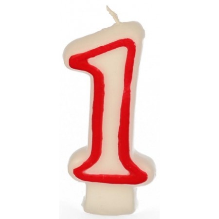 PAPSTAR świeczka urodzinowa „1“, 7,3 cm, 4430101