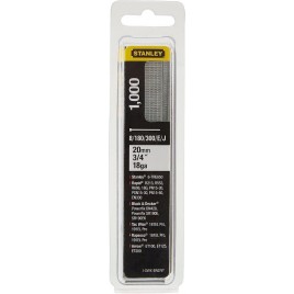 Stanley 1-SWKBN075T 20mm/3/4"/18 Gwoździe galwanizowane 8/300/E/J, 1000 szt.