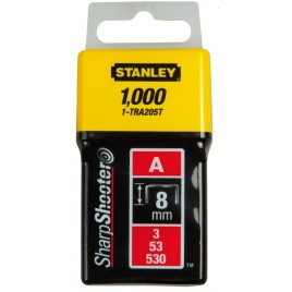 Stanley 1-TRA205T Zszywki typ A 5/53/530, 8mm, 1000 sztuk