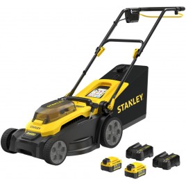 Stanley SCMWP3701M2 FatMax V20 Akumulatorowa kosiarka do trawy (37cm/2x18V/2x4,0Ah)