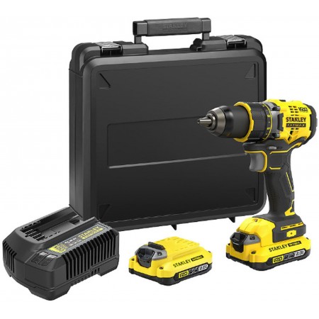 Stanley SFMCD720D2K FatMaV20 Bezszczotkowa wiertarko-wkrętarka (80Nm/18V/2x2,0Ah), walizka