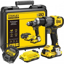 Stanley SFMCD726D2K FatMax V20 Wiertarko-wkrętarka udarowa (80Nm/18V/2x2,0Ah)