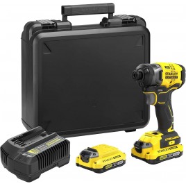 Stanley SFMCF820D2K FatMax V20 Aku zakrętarka udarowa 1/4" (18V/2x2,0Ah), walizka