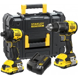 Stanley SFMCK201D2T V20 Akumulatorowy zestaw narzędzi (18V/2x2,0Ah), Pro-Stack