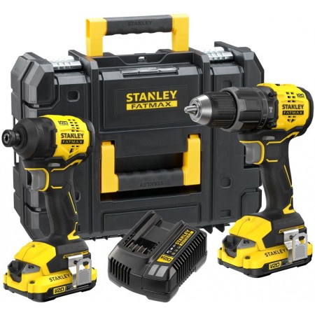 Stanley SFMCK201D2T V20 Akumulatorowy zestaw narzędzi (18V/2x2,0Ah), Pro-Stack Stanley SFMCK201D2T V20 Akumulatorowy zestaw narzędzi (18V/2x2,0Ah), Pro-Stack
