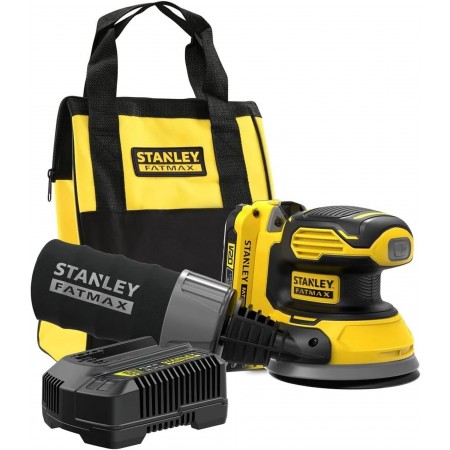 Stanley SFMCW220D1S FatMax V20 Aku szlifierka oscylacyjna 125mm (18V/1x2,0Ah), torba