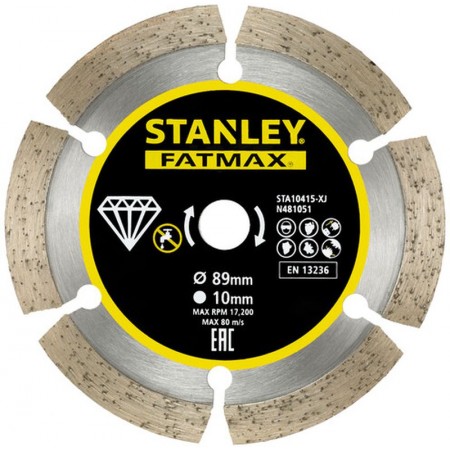 Stanley STA10415 FatMax Diamentowa tarcza tnąca 89x10mm Stanley STA10415 FatMax Diamentowa tarcza tnąca 89x10mm