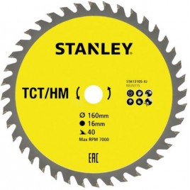 Stanley STA13105 Tarcza do cięcia drewna 160x16mm, 40 zębów