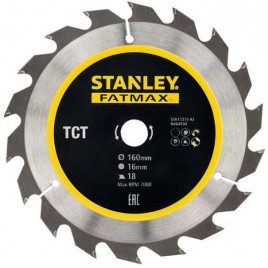 Stanley STA15315 Tarcza do cięcia drewna 160x16mm, 18 zębów