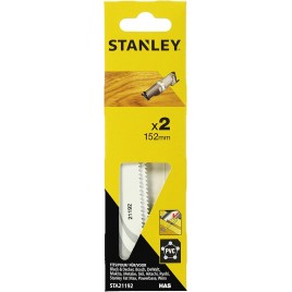 Stanley STA21192 Brzeszczoty HAS do drewna, drewna z gwoździami i tworzyw, 152mm, 2 sztuki