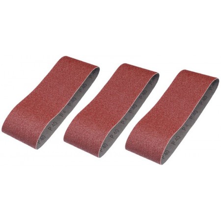 Stanley STA33181 Pasy ścierne 75x533mm, P40, 3 sztuki Stanley STA33181 Pasy ścierne 75x533mm, P40, 3 sztuki