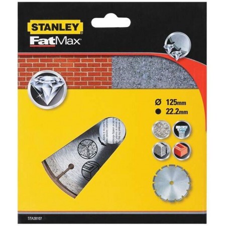 Stanley STA38107-XJ Diamentowa tarcza segmentowa do betonu/cegieł 125 x 22,2 mm