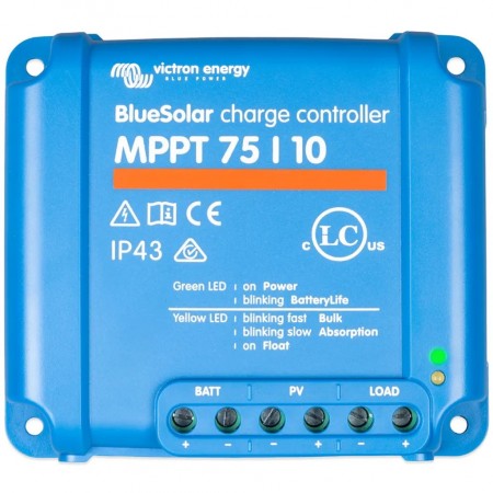 Victron Energy BlueSolar MPPT 75/10 Regulator ładowania (12/24V-10A) SCC010010050R Victron Energy BlueSolar MPPT 75/10 Regulator ładowania (12/24V-10A) SCC010010050R