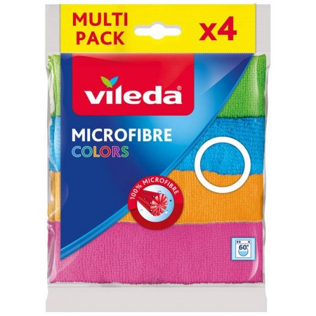 VILEDA Ściereczka mikrofibra Colors 4 szt 151502