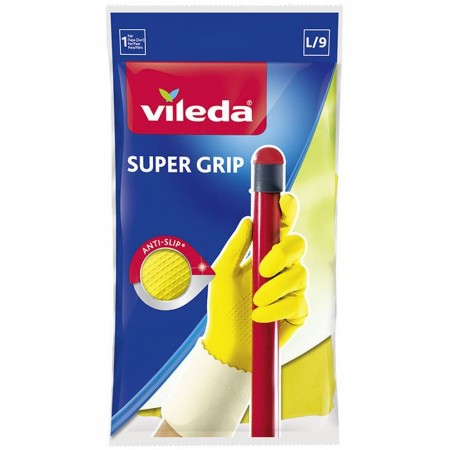 VILEDA Rękawice Super Grip duże L, 145750