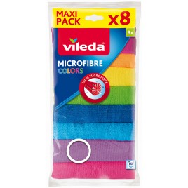 VILEDA Ściereczka mikrofibra Colors 8szt 151501