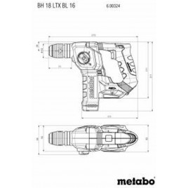 Metabo BH 18 LTX BL 16 młot SDS-plus 1,3 J / 5250 obr./min 600324840