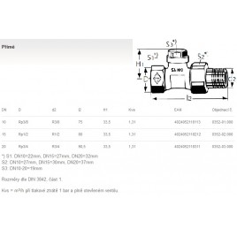 HEIMEIER Regulux DN10-3/8" Złączka powrotna do grzejnika, prosta 0352-01.000