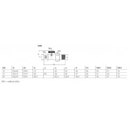 HEIMEIER Regutec DN 15 (1/2") Zawór powrotny prosty 0356-02.000