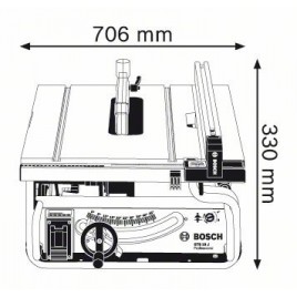 BOSCH Stołowa pilarka tarczowa GTS 10 J Professional 0601B30500