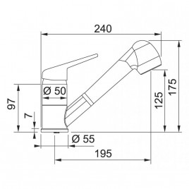 Bateria kuchenna Franke FC 9547.031 Chrom