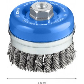 BOSCH Szczotka garnkowa PRO Metal heavy, 90 x 0,8 mm, gwint 1608614000