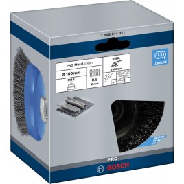 BOSCH Szczotka garnkowa PRO Metal clean, 100 x 0,5 mm, gwint 1608614011