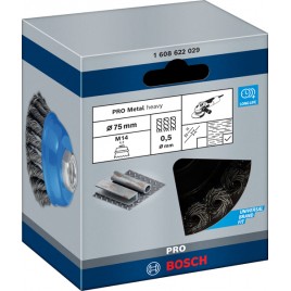 BOSCH Szczotka garnkowa PRO Metal heavy, 75 x 0,5 mm, gwint 1608622029