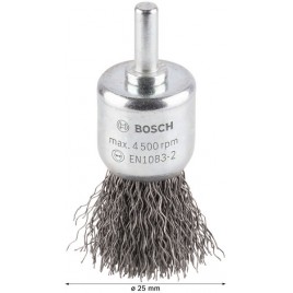 BOSCH Szczotka pędzelkowa PRO Metal clean, uchwyt prosty, 25 x 0,3 mm 1609200269