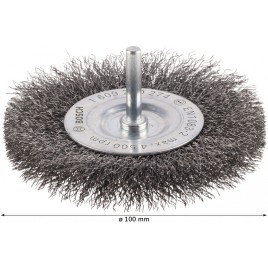 BOSCH Szczotka tarczowa z drutu PRO Metal clean, uchwyt prosty, 100 x 0,2 mm 1609200274