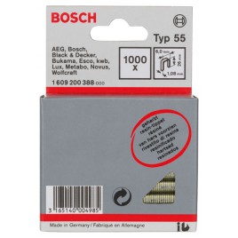 BOSCH Zszywka z wąskim grzbietem, typ 55, 6 x 1,08 x 26 mm 1609200388