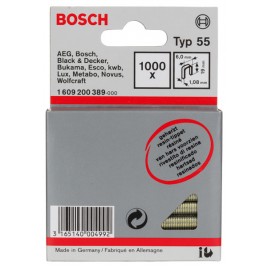 BOSCH Zszywki z wąskim grzbietem, typ 55, powlekane żywicą, 6 x 1,08 x 19 mm 1609200389