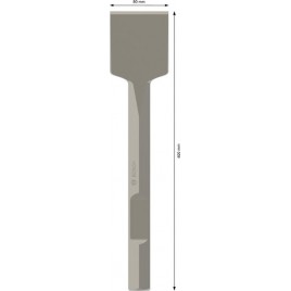 BOSCH Dłuto łopatkowe PRO HEX 28-4C, 80 × 400 mm 1618661000