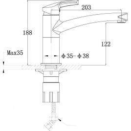 ALVEUS BENEZET 51 Bateria kuchenna, chrom/beżowa 2070363