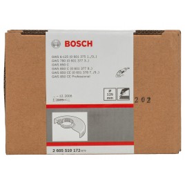 BOSCH Pokrywa ochronna bez blaszanego przykrycia, 125 mm 2605510172
