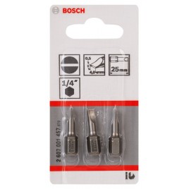 BOSCH Końcówka wkręcająca Extra Hart S 0,5x4,0, 25 mm 2607001457