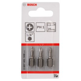 BOSCH Końcówka wkręcająca Extra Hart PH 1, 25 mm 2607001508
