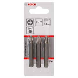 BOSCH Bit Extra Hard do wkrętarek PH 2, 51 mm 2607001522