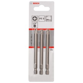 BOSCH Bit Extra Hard do wkrętarek PZ 3, 89 mm 2607001585