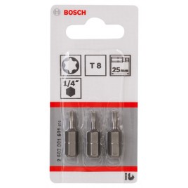 BOSCH Końcówka wkręcająca Extra Hart T8, 25 mm 2607001601