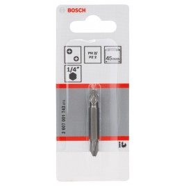 BOSCH Bit dwustronny Extra Hard PH2; PZ2; 45 mm 2607001743