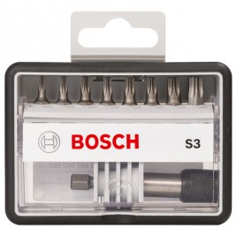 BOSCH 8+1-elem. zestaw bitów do wkrętarek Robust Line S T, wersja Extra Hard 2607002562