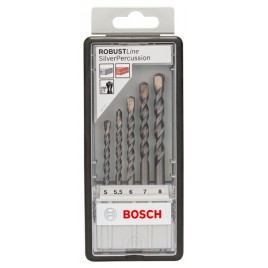 BOSCH 5-elem. zestaw wierteł do betonu CYL-3 Robust Line, 5–8 mm 2607010526
