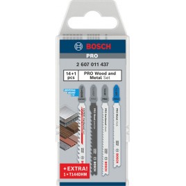 BOSCH Zestaw brzeszczotów do wyrzynarki PRO Wood and Metal, 15 szt 2607011437